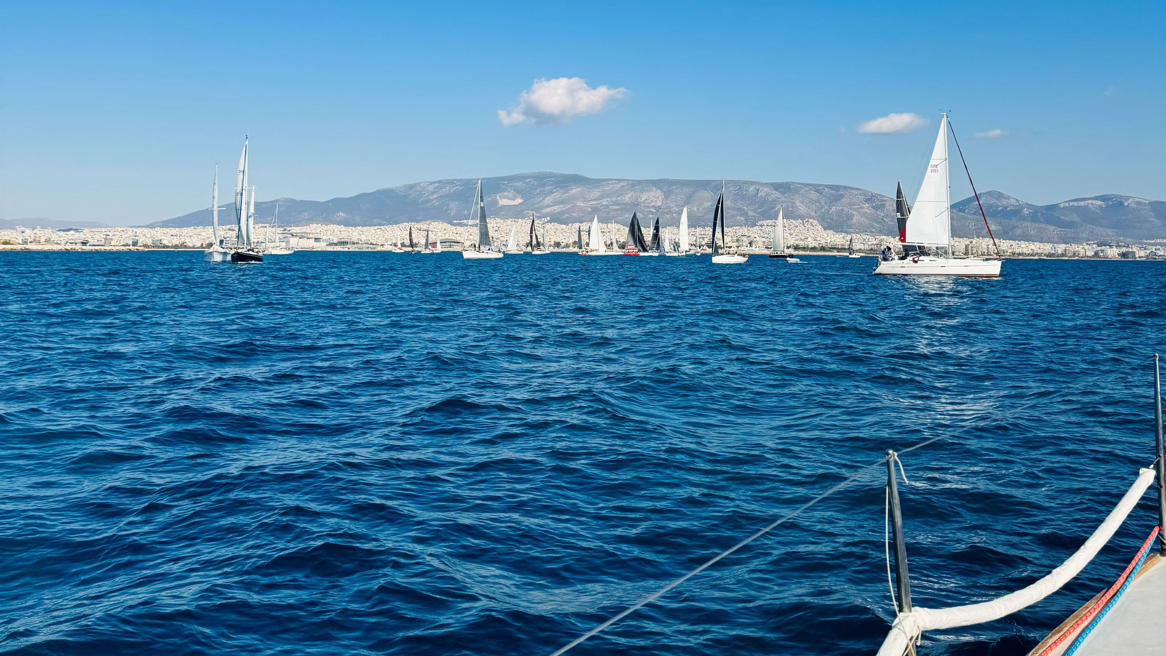 Hydra Regatta 2025 - race start in Athens