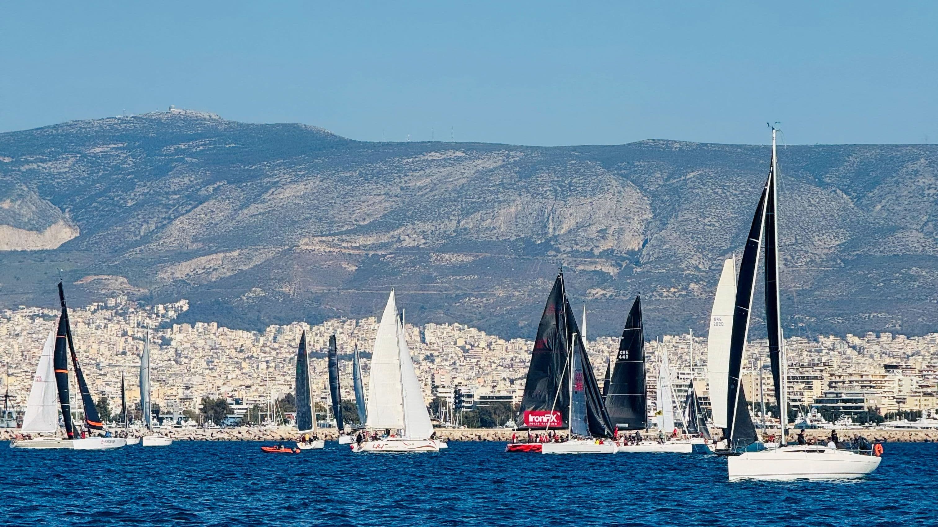 Athens start of the 52nd Revolutionary regatta race