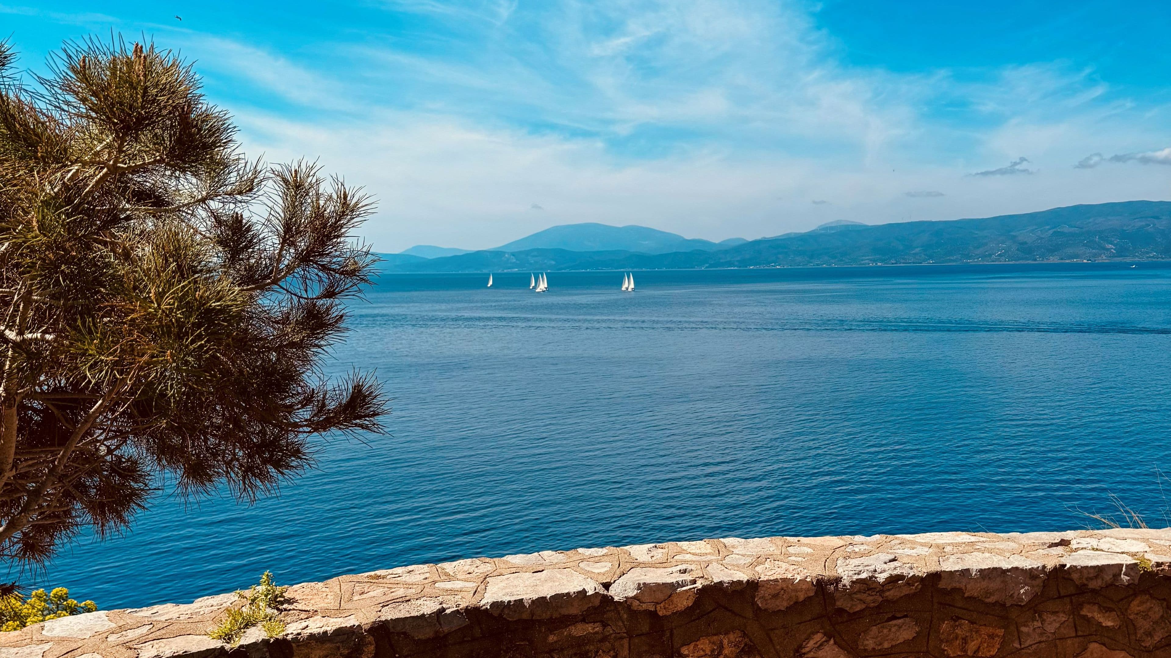 Boats in the distance - Hydra island