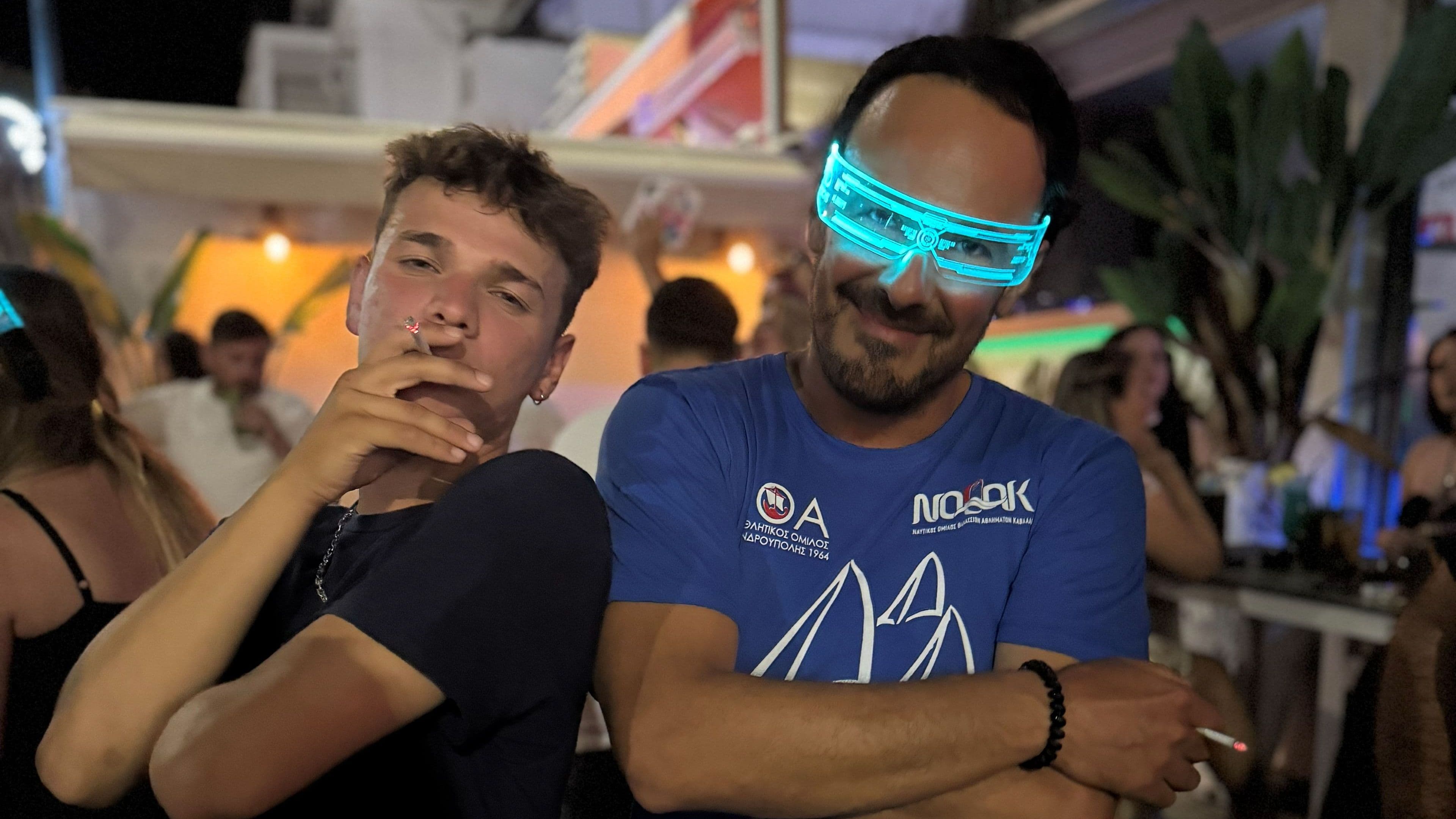 Leo and Yorgo partying